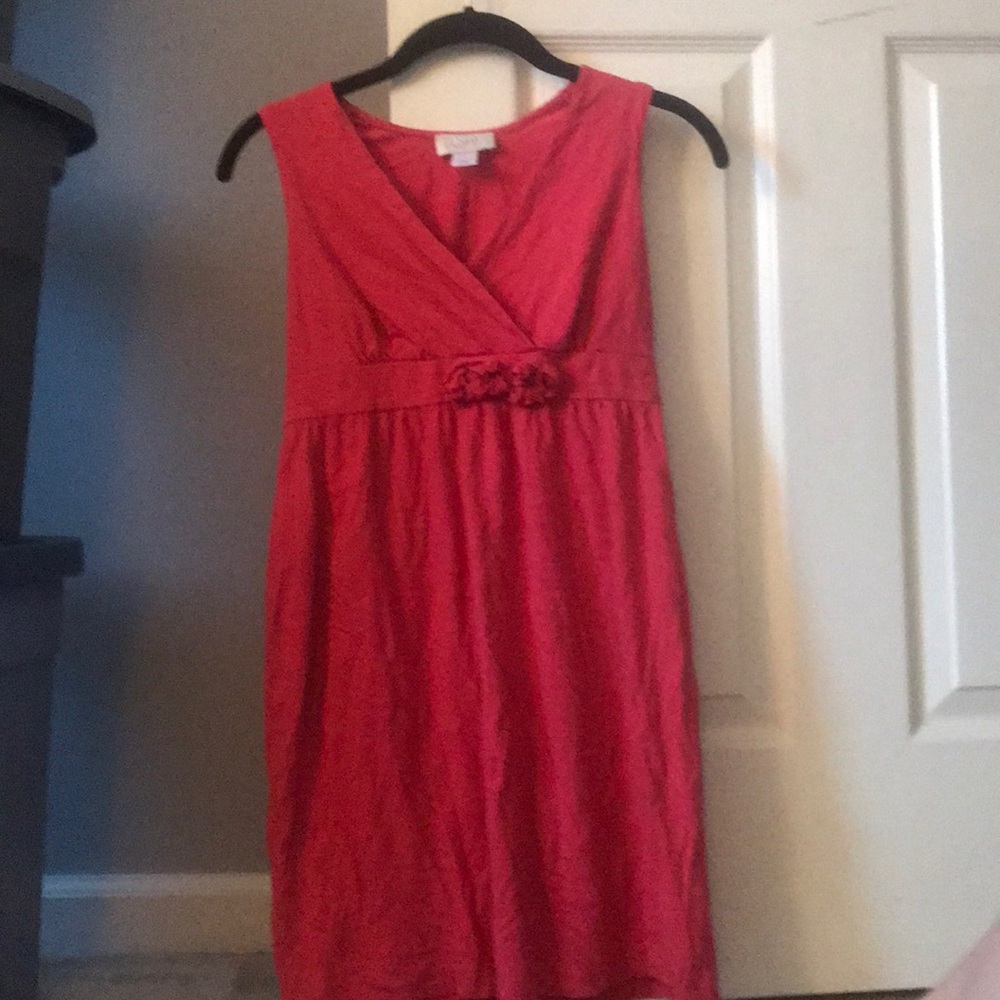 Pink sleeveless dress